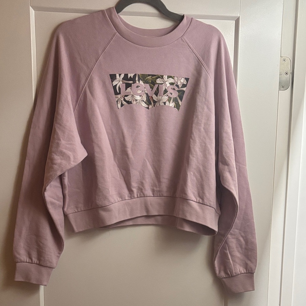 Levi's Women's Light purple crewneck Sweatshirt